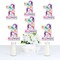 Big Dot of Happiness 1st Birthday Roar Dinosaur Girl - One Shaped Decorations DIY ONEasaurus Dino First Birthday Party Essentials - Set of 20
